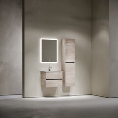 Тумба под раковину Sancos Urban 60 см подвесная дуб галифакс натуральный (UR60EG) - фото 8