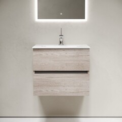 Тумба под раковину Sancos Urban 60 см подвесная дуб галифакс натуральный (UR60EG) - фото 7