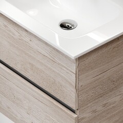 Тумба под раковину Sancos Urban 60 см подвесная дуб галифакс натуральный (UR60EG) - фото 3