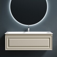 Тумба под раковину Sancos Very 120 см подвесная beige soft (VR120CE) - фото 5