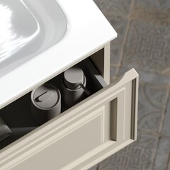 Тумба под раковину Sancos Very 120 см подвесная beige soft (VR120CE) - фото 4