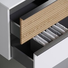 Тумба под раковину Sancos Delta 120 см подвесная дуб светлый/белая (DL120W) - фото 5