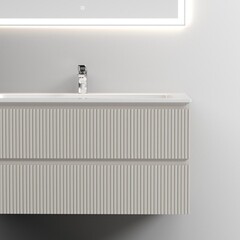 Тумба под раковину Sancos Snob T 100 см подвесная левая beige soft (SNT100LCE) - фото 7