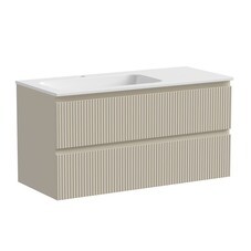 Тумба под раковину Sancos Snob T 100 см подвесная левая beige soft (SNT100LCE)