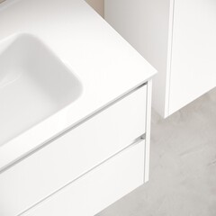 Тумба под раковину Sancos Libra 90 см подвесная белая (LB90W) - фото 4