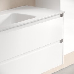 Тумба под раковину Sancos Libra 120 см подвесная белая (LB120-1W) - фото 2