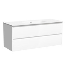 Тумба под раковину Sancos Libra 120 см подвесная белая (LB120-1W)