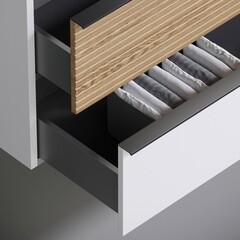 Тумба под раковину Sancos Delta 100 см подвесная левая дуб светлый/белая (DL100LW) - фото 4