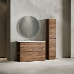 Тумба под раковину Sancos Libra 120 см подвесная дуб чарльстон (LB120-1ECH) - фото 2