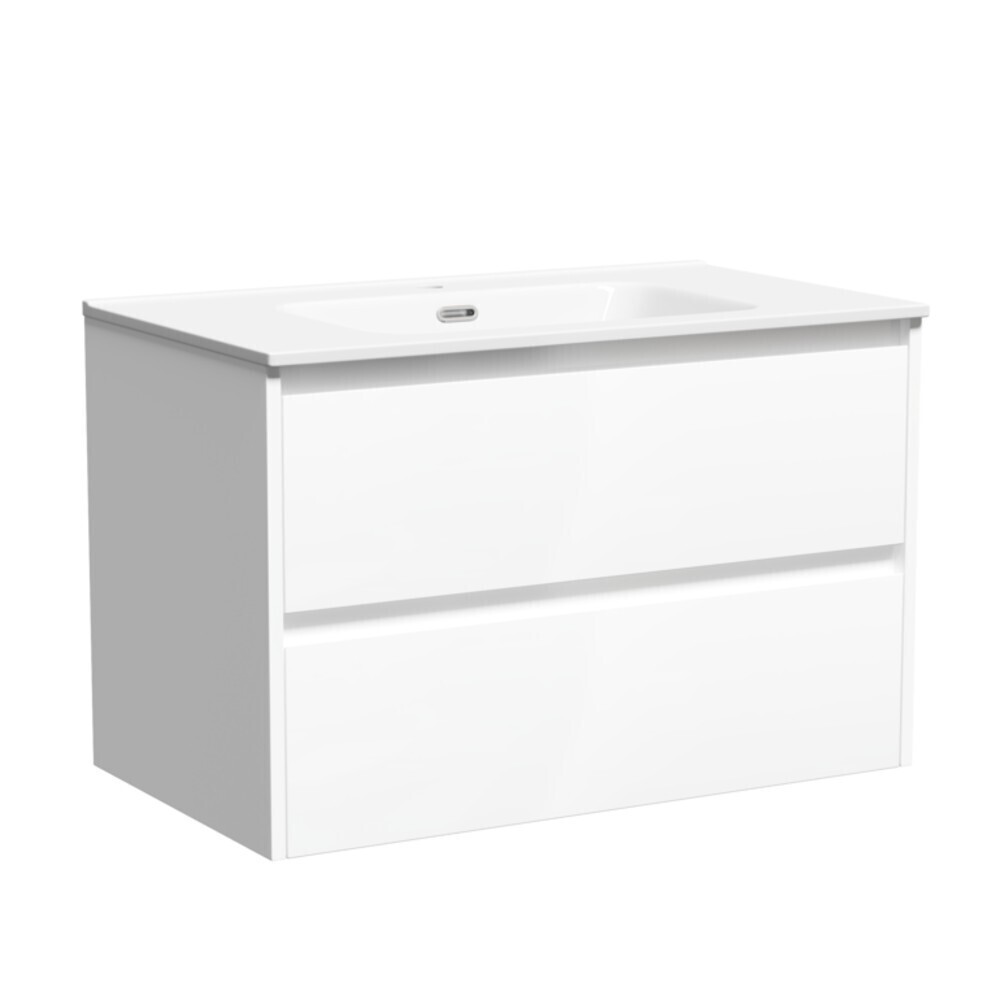 Тумба под раковину Sancos Libra 80 см подвесная белая (LB80W)