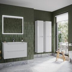 Тумба под раковину Sancos Norma 2.0 80 см подвесная белая (NR2.080W) - фото 4