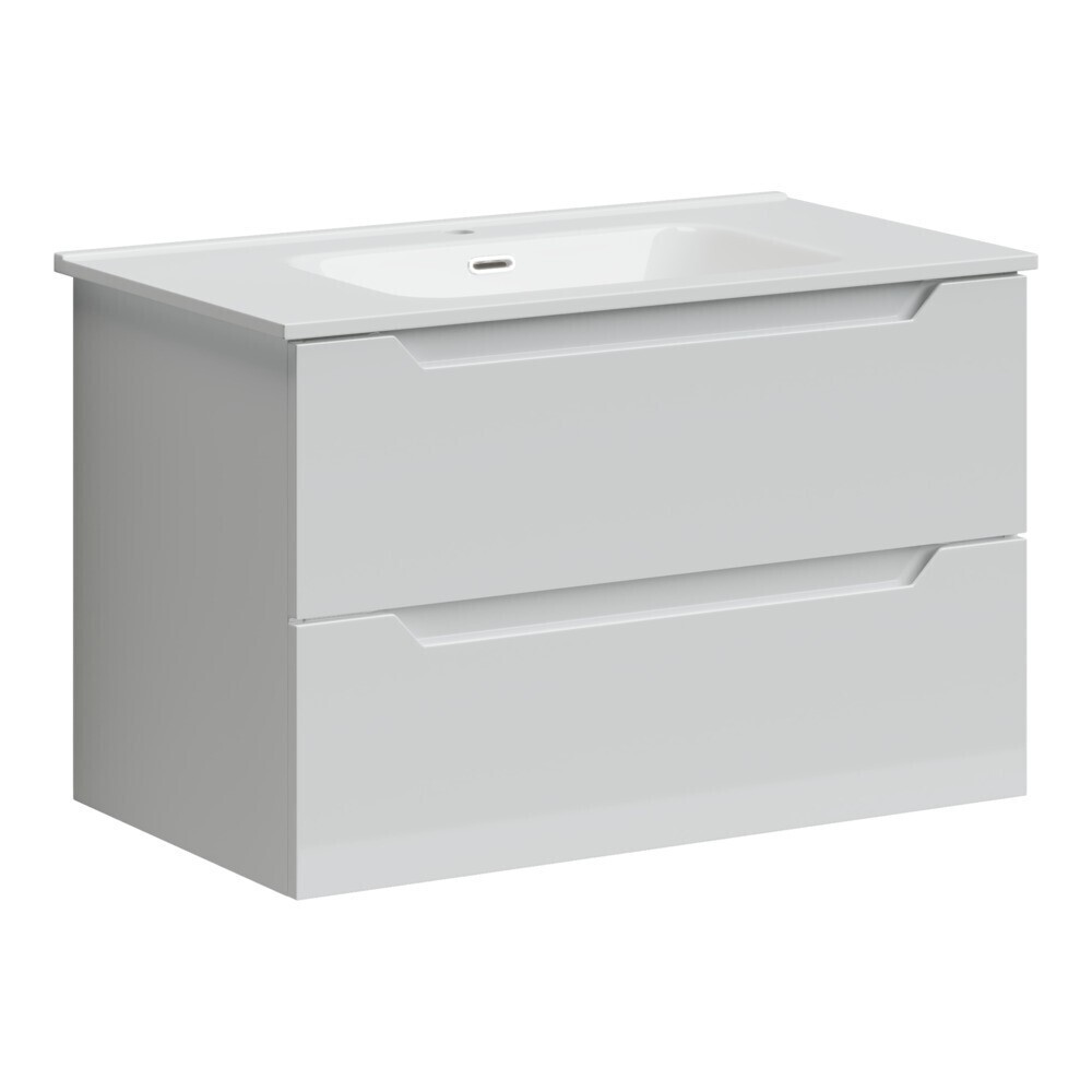 Тумба под раковину Sancos Norma 2.0 80 см подвесная белая (NR2.080W)