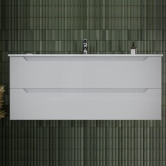 Тумба под раковину Sancos Norma 2.0 120 см подвесная белая (NR2.0120-1W) - фото 5