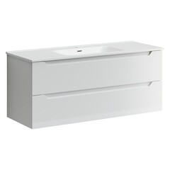 Изображение товара Тумба под раковину Sancos Norma 2.0 120 см подвесная белая (NR2.0120-1W)