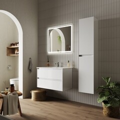 Пенал Sancos Cento 35 см подвесной белый - фото 4