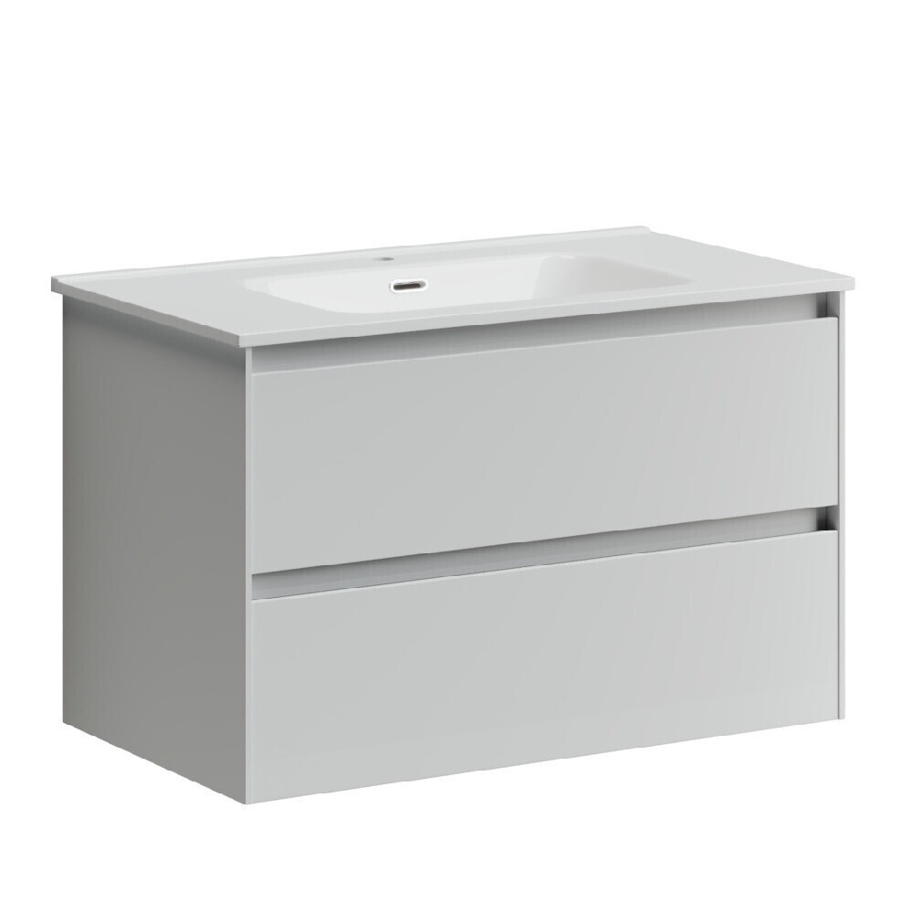 Тумба под раковину Sancos Cento 80 см подвесная белый глянец (CN80W)