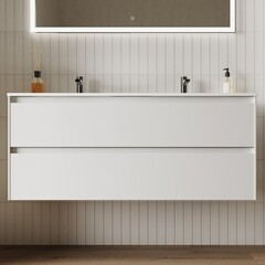 Тумба под раковину Sancos Cento 120 см подвесная белый глянец (CN120-2W) - фото 4