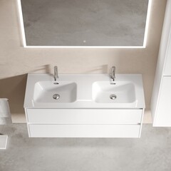 Тумба под раковину Sancos Libra 120 см подвесная белая (LB120-2W) - фото 3