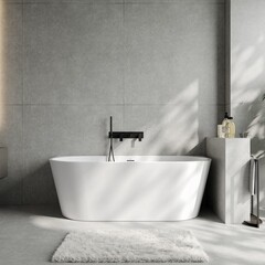 Ванна акриловая Abber 140х70 см с ножками (AB9503-1.4) - фото 10