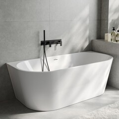 Ванна акриловая Abber 140х70 см с ножками (AB9503-1.4) - фото 5