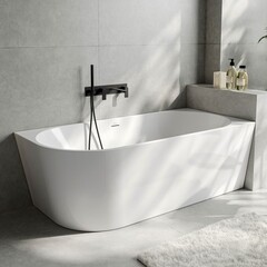 Ванна акриловая Abber 140х70 см правая с ножками (AB9502-1.4 R) - фото 5