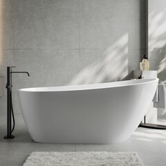 Ванна акриловая Abber 170х71 см отдельностоящая с ножками (AB9501) - фото 8