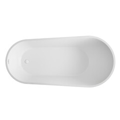 Ванна акриловая Abber 170х71 см отдельностоящая с ножками (AB9501) - фото 1