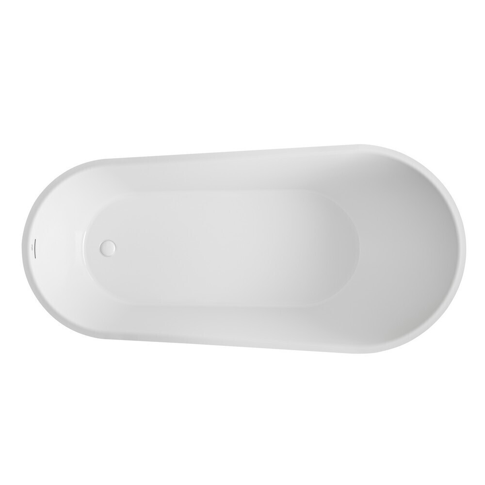 Изображение товара Акриловая ванна Abber 170x71 см отдельно стоящая с каркасом и сливом