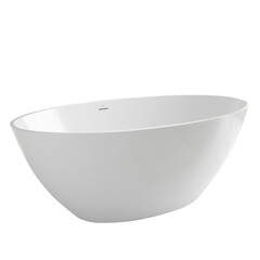 Ванна акриловая Abber 165х90 см отдельностоящая с ножками (AB9249-1.6) - фото 5