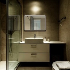 Зеркало с подсветкой прямоугольное 60х80 см в раме черной бесконтактный сенсор с диммером Abber See (AG6110SCL-0.8) - фото 3