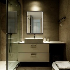 Зеркало с подсветкой прямоугольное 90х65 см в раме черной бесконтактный сенсор с диммером Abber See (AG6110SC-0.65) - фото 3