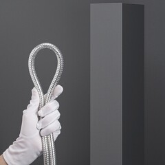 Шланг для душа РМС SH 1500 мм ПВХ серый (SH 12) - фото 2