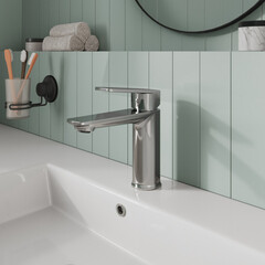 Смеситель для раковины Milardo Poli однорычажный хром (POLSB00M01) - фото 3