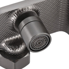 Душевая система Tokito Rain с верхним душем с лейкой с изливом сталь (TOK-RAI-1022GM) - фото 16