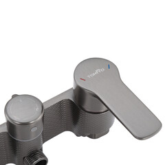 Душевая система Tokito Rain с верхним душем с лейкой с изливом сталь (TOK-RAI-1022GM) - фото 15