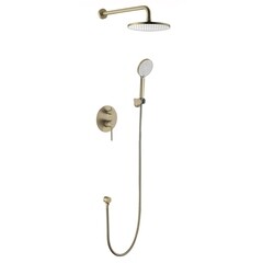 Душевая система Voda Vessel встраиваемая с верхним душем с лейкой золото (VSLG Set_3in1)