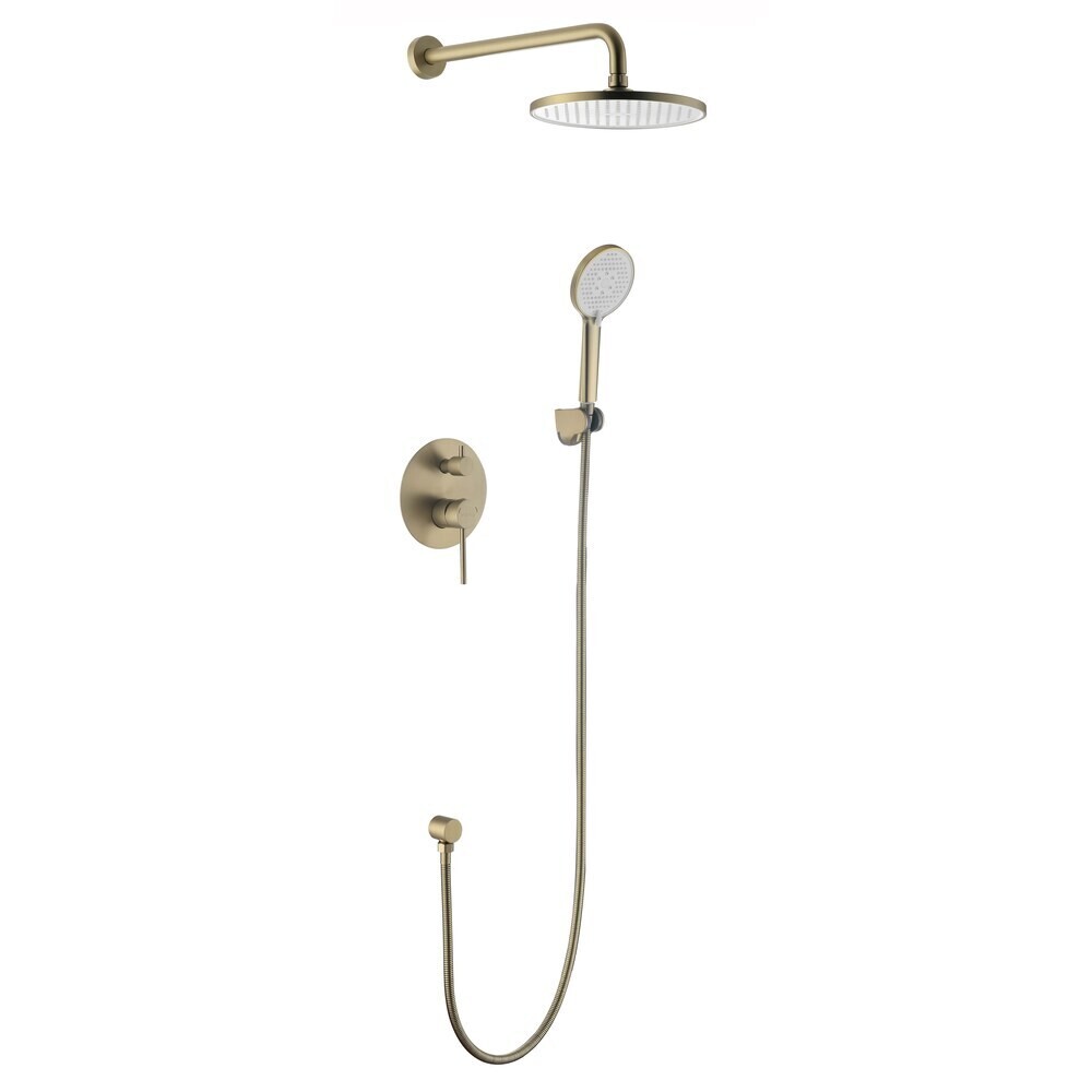 

Душевая система Voda Vessel встраиваемая с верхним душем с лейкой со смесителем золото (VSLG Set_3in1)