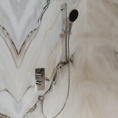 Душевая система Aqueduto Aceno встраиваемая с верхним душем с лейкой хром (ACE4B10000) - фото 3