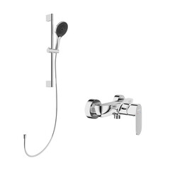 Смеситель для душа без излива Aqueduto Base хром с лейкой однорычажный (BAS2B10000) - фото 1