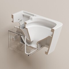 Комплект инсталляции Abber с электронным унитазом-биде Rechteck и сиденьем микролифт (AC1215S-AC0101P2) - фото 22