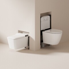 Комплект инсталляции Abber с электронным унитазом-биде Rechteck и сиденьем микролифт (AC1215S-AC0101P2) - фото 16