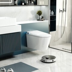 Комплект инсталляции Abber с электронным унитазом-биде Bequem и сиденьем микролифт (AC1119S-AC0101P2) - фото 4