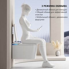 Комплект инсталляции Abber с электронным унитазом-биде Rechteck и сиденьем микролифт (AC1216S-AC0101P2) - фото 17