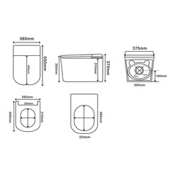 Комплект инсталляции Abber с электронным унитазом-биде Rechteck и сиденьем микролифт (AC1216S-AC0101P2) - фото 3