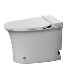 Унитаз напольный приставной Abber Bequem с горизонтальным выпуском с сиденьем дюропласт микролифт с импульсным смывом (AC1125P) - фото 7