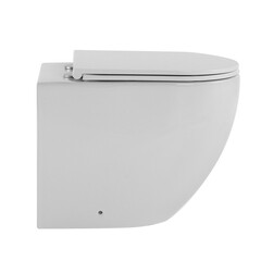 Унитаз напольный приставной Abber Bequem с горизонтальным выпуском с сиденьем дюропласт микролифт (AC1111T) - фото 14