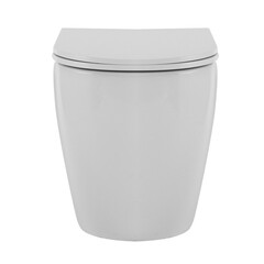 Унитаз напольный приставной Abber Bequem с горизонтальным выпуском с сиденьем дюропласт микролифт (AC1111T) - фото 13