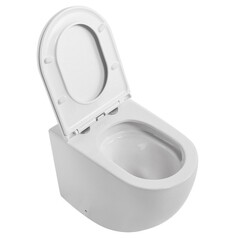 Унитаз напольный приставной Abber Bequem с горизонтальным выпуском с сиденьем дюропласт микролифт (AC1111T) - фото 11