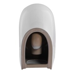 Унитаз напольный приставной Abber Bequem с горизонтальным выпуском с сиденьем дюропласт микролифт (AC1111T) - фото 6