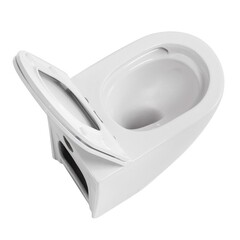 Унитаз напольный приставной Abber Bequem с горизонтальным выпуском с сиденьем дюропласт микролифт (AC1111T) - фото 5